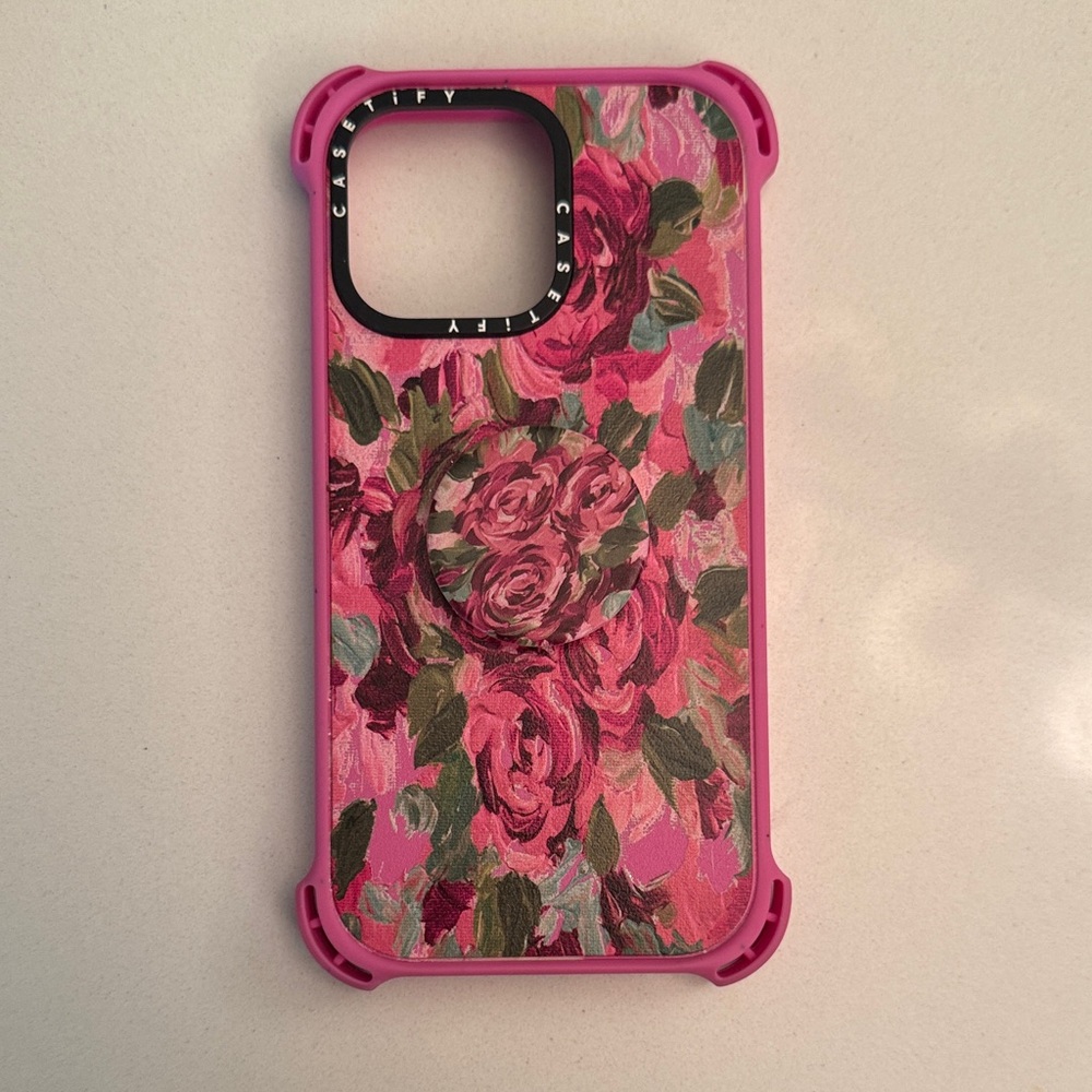 Casetify Rose Pattern iPhone Case